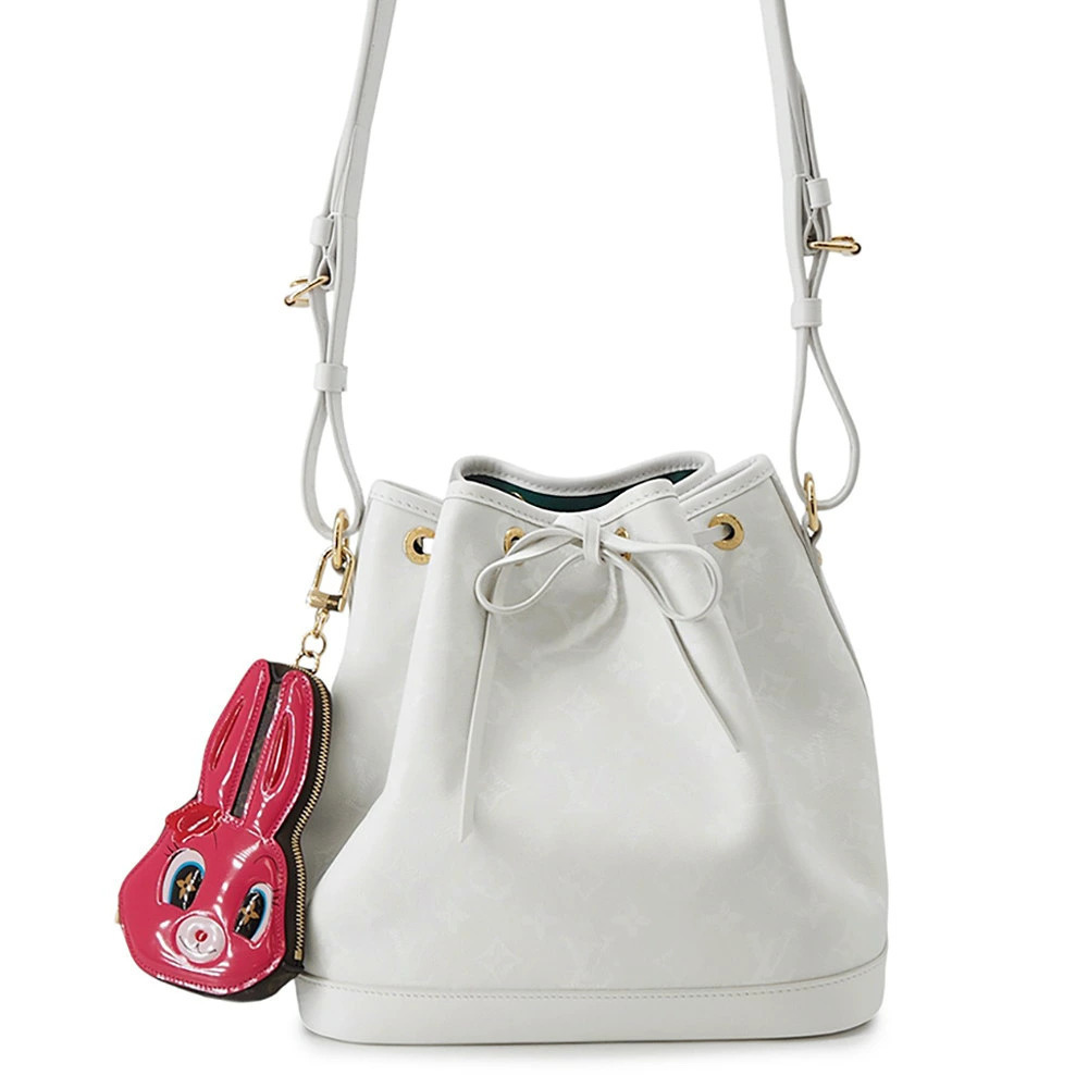 Louis Vuitton x Sun Yitian Noe bucket bag pink rabbit White